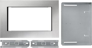Whirlpool - 29.8" Trim Kit for Microwaves - Stainless steel - Front_Zoom
