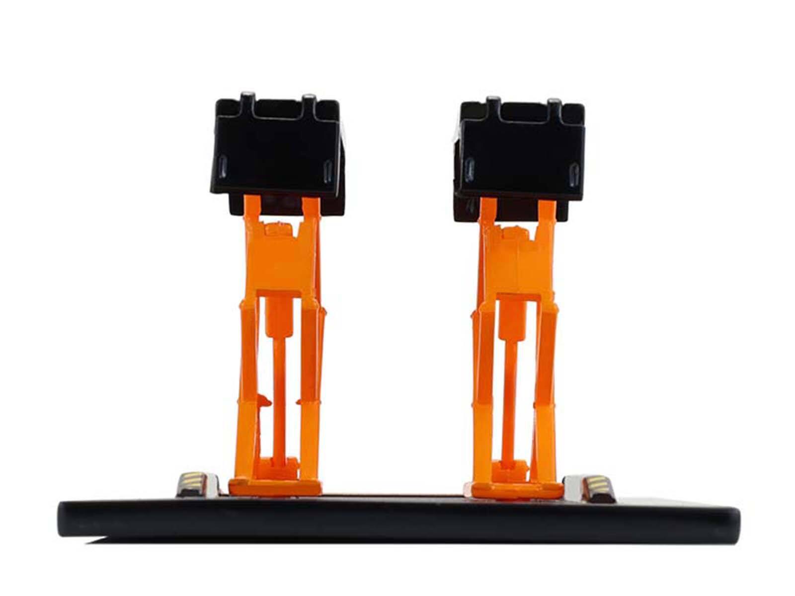 Alt View 4. Greenlight - Automotive Double Scissor Lift Black and Orange "Double Scissor Lifts" Series 2 1/64 Diecast Model by Greenlight.