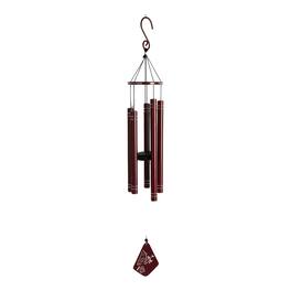 FC Design - 36" Long Tuned Cardinal Laser Silhouette Wind Chime Outdoor Patio or Garden Hanging Decoration - Multi-Color