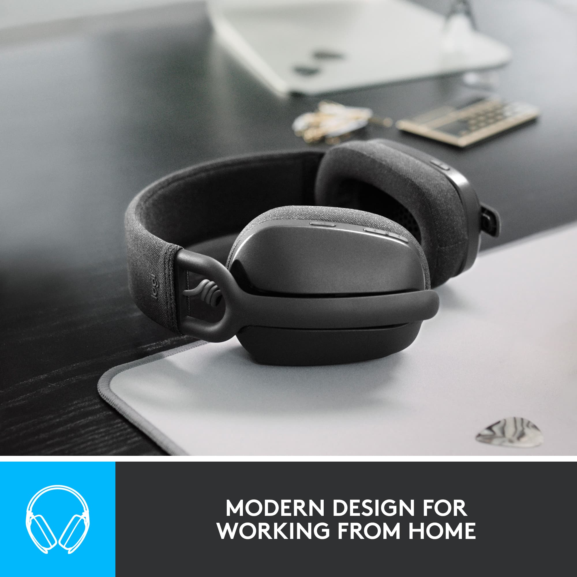 Logitech – Zone Vibe 100 Bluetooth Over Ear Headphones with Noise-Cancelling Microphone – Graphite Sansujyuku sansujyuku.com