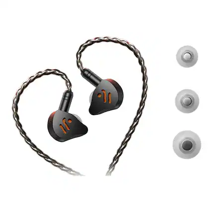 Front. Fosi Audio - Fosi Audio IM4 Open-Back In-Ear Monitors (Black).