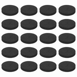 Unique Bargains - 32pcs Single Sided Speaker Isolation Feet Pads, 30x5mm Non Slip Foam Shock Absorption Pad for Amplifier - Black