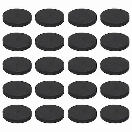 Front. Unique Bargains - 32pcs Single Sided Speaker Isolation Feet Pads, 30x5mm Non Slip Foam Shock Absorption Pad for Amplifier - Black.