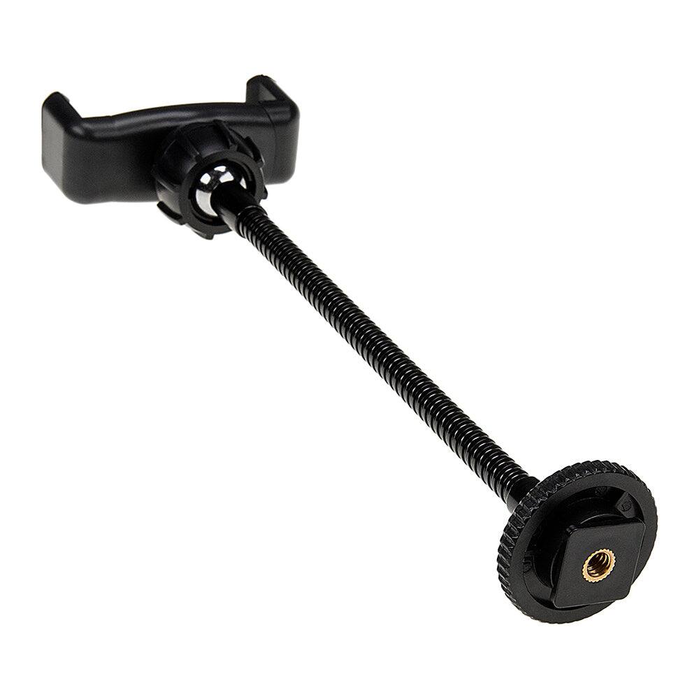 Alt View 2. Fotodiox - Smartphone Clamp w/ Gooseneck Mount - Universal Phone mount w/ Cold Shoe Adapter & 1/4" Tripod Threads.