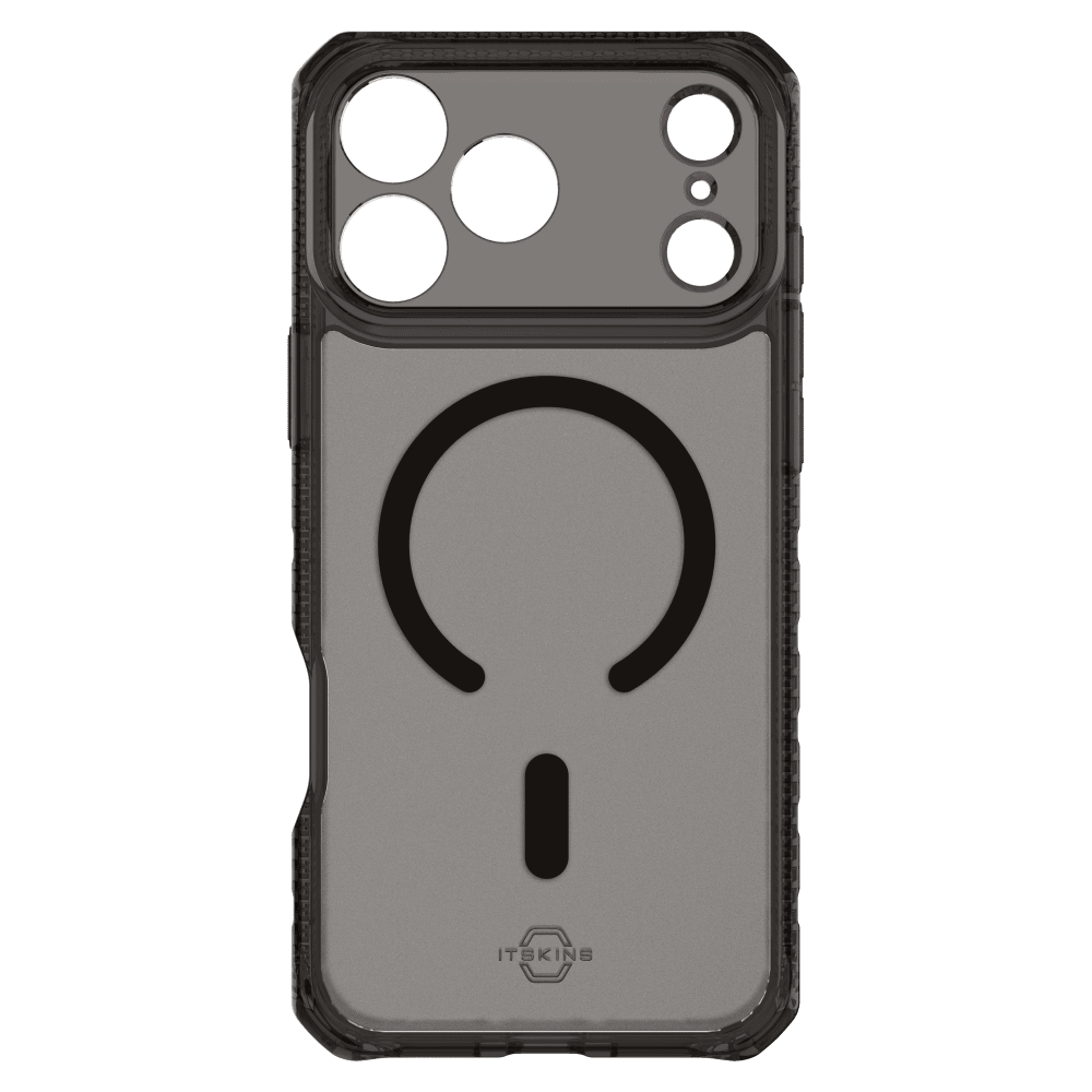 Alt View 3. Itskins - HYBRID R // VAPOR MagSafe Case for Apple iPhone 18 Pro Max / 17 Pro Max - Black.