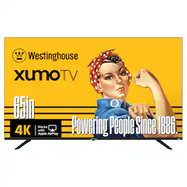 Westinghouse - 65" 4K UHD Xumo Smart TV with HDR10, Dolby Vision, Voice Remote, Wi-Fi, Apple HomeKit