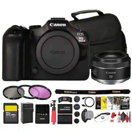 Canon EOS R6 Mark III
Canon 50mm
Canon EOS R6 Mark II
Canon 64GB 300MB/s V90
Canon 300:299
Canon Visual PHOTO PU Painter AReS Pro
Canon 1T S50