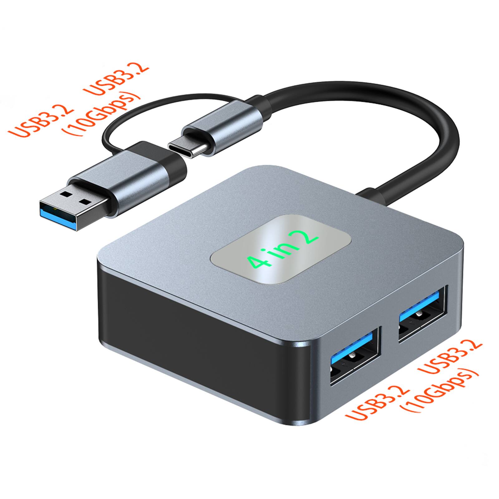 USB3.2 (10Gbps) 4in2 USB3.2 (10Gbps)