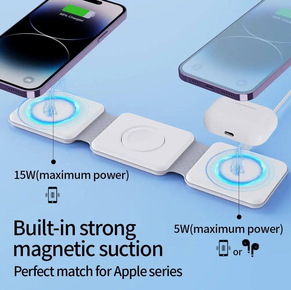 88% Charged

15W (maximum power)

Built-in strong magnetic suction

Perfect match for Apple series

5W (maximum power)