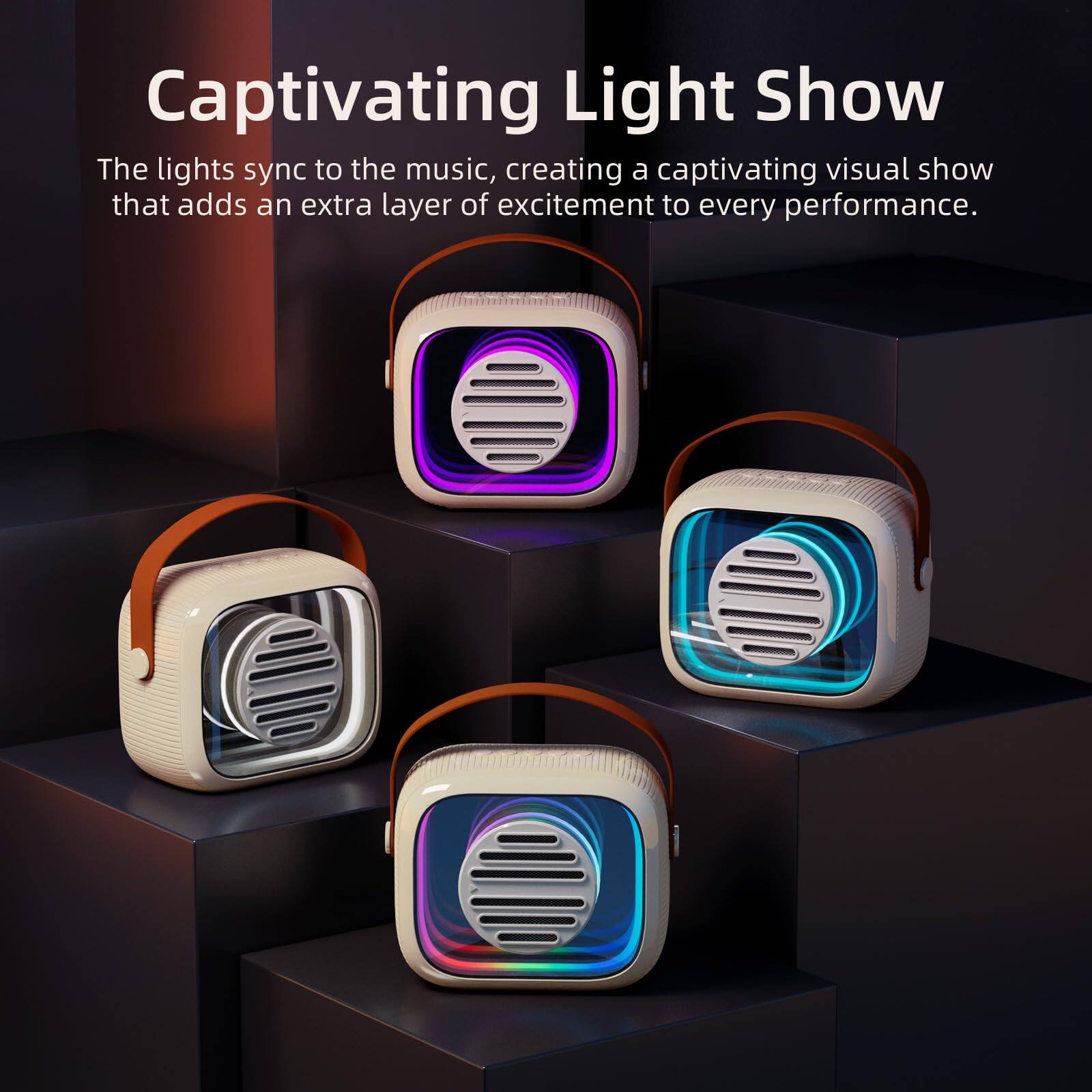 Captivating Light Show

The lights sync to the music, creating a captivating visual show that adds an extra layer of excitement to every performance.