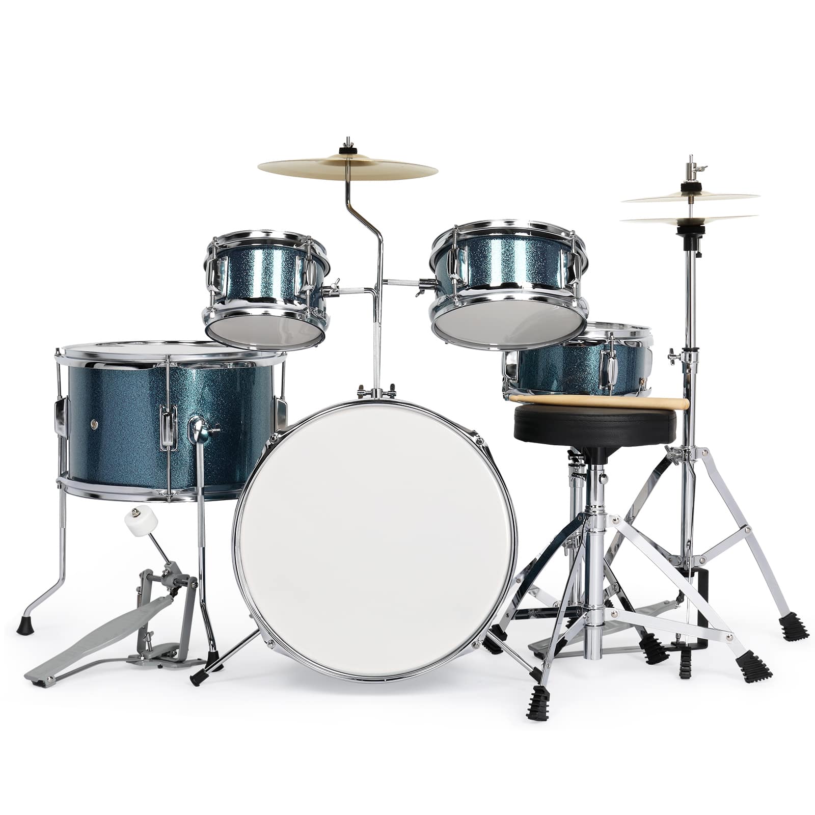 Winado - 5 Piece Full Size Complete Junior Starter Drum Set Cymbals Kit /w Stool,Sticks price history on PriceWatchPro