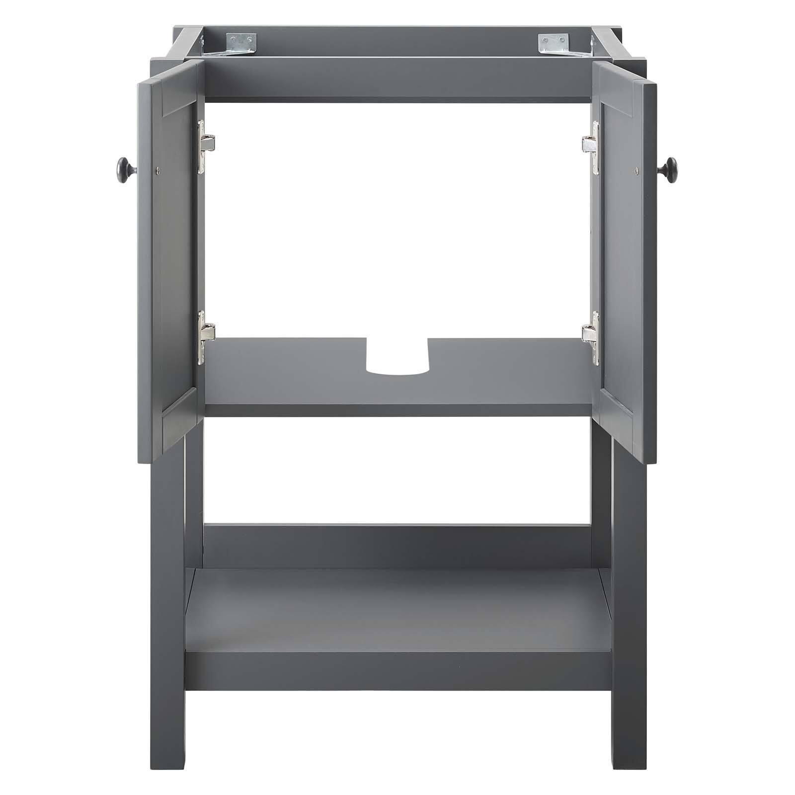 Alt View 5. Modway - Steam 23" Bathroom Vanity Cabinet (Sink Basin Not Included) by Modway - Gray.