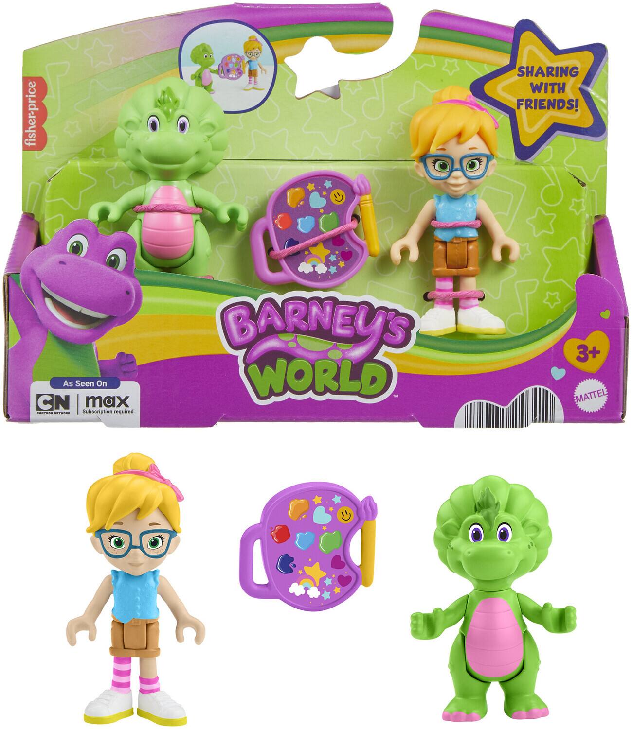 Fisher Price - Barney's World: Baby Bop & Vivie Figure Pack - COLLECTABLES - Multicolor