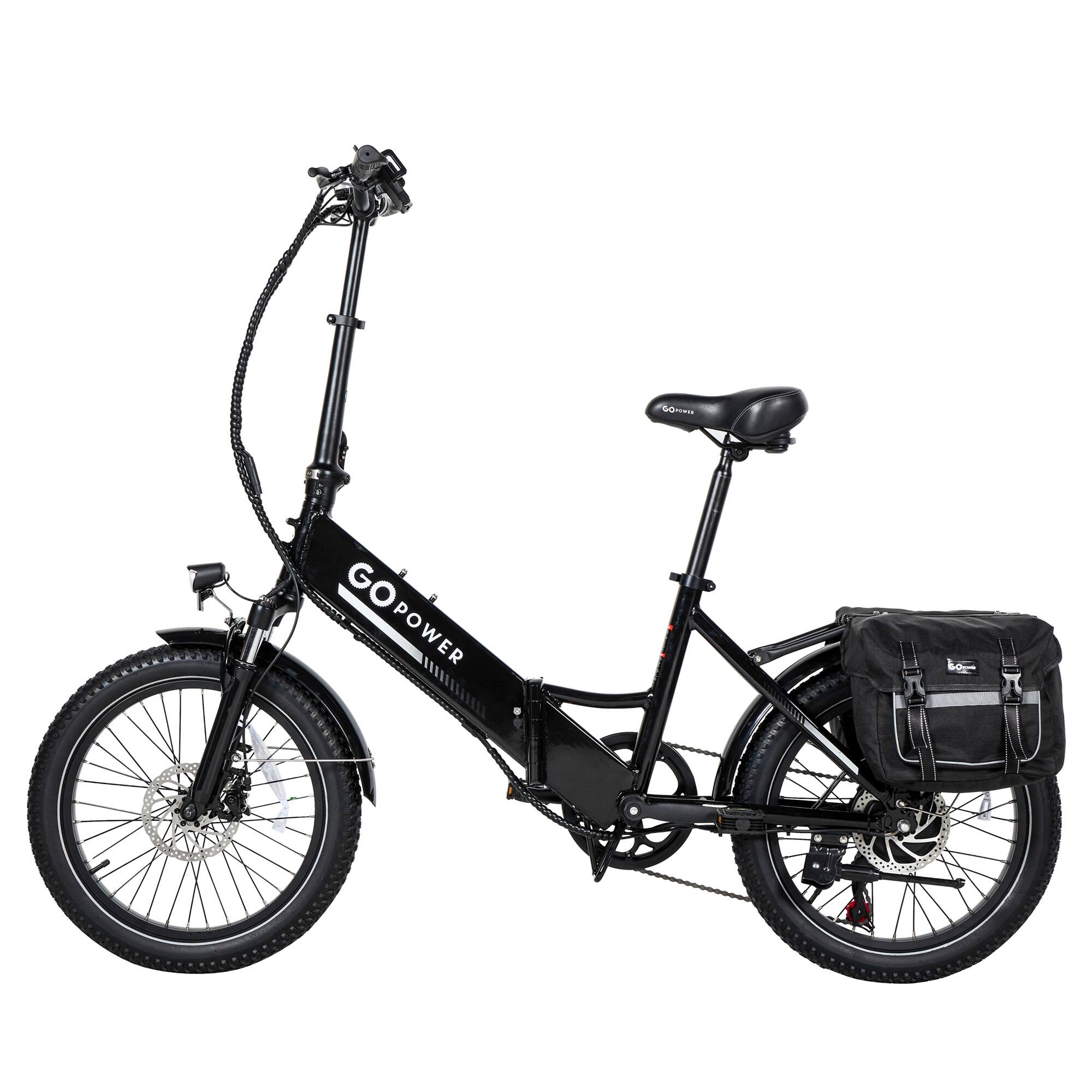 Alt View 8. GoPowerBike - GoPowerBike GoPlus Folding Electric Bike | UL2849 Certified | Black - Black.