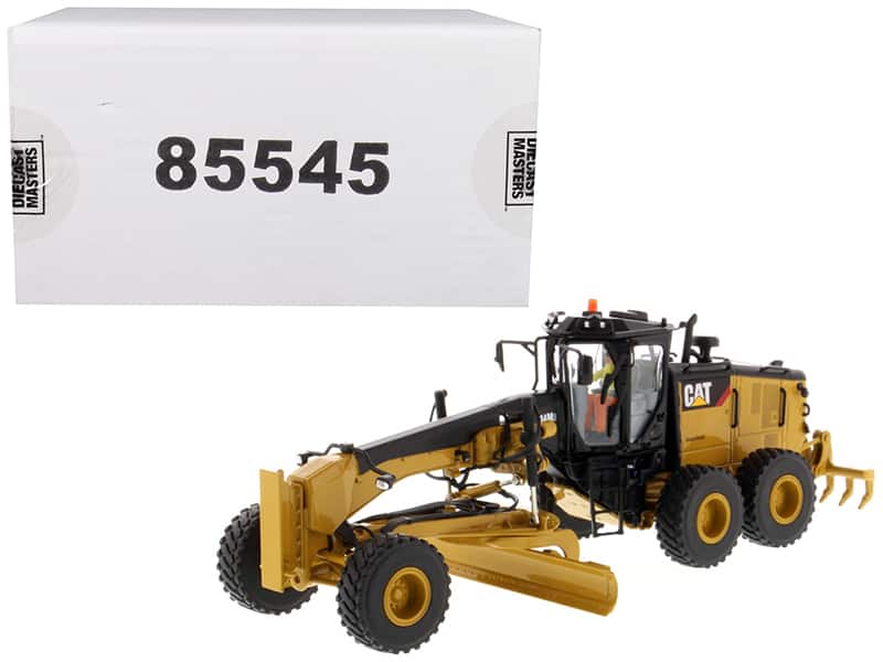 CAT Caterpillar 14M3 Motor Grader with Operator "High Line Series" 1/50 Diecast Model by Diecast Masters - Multi