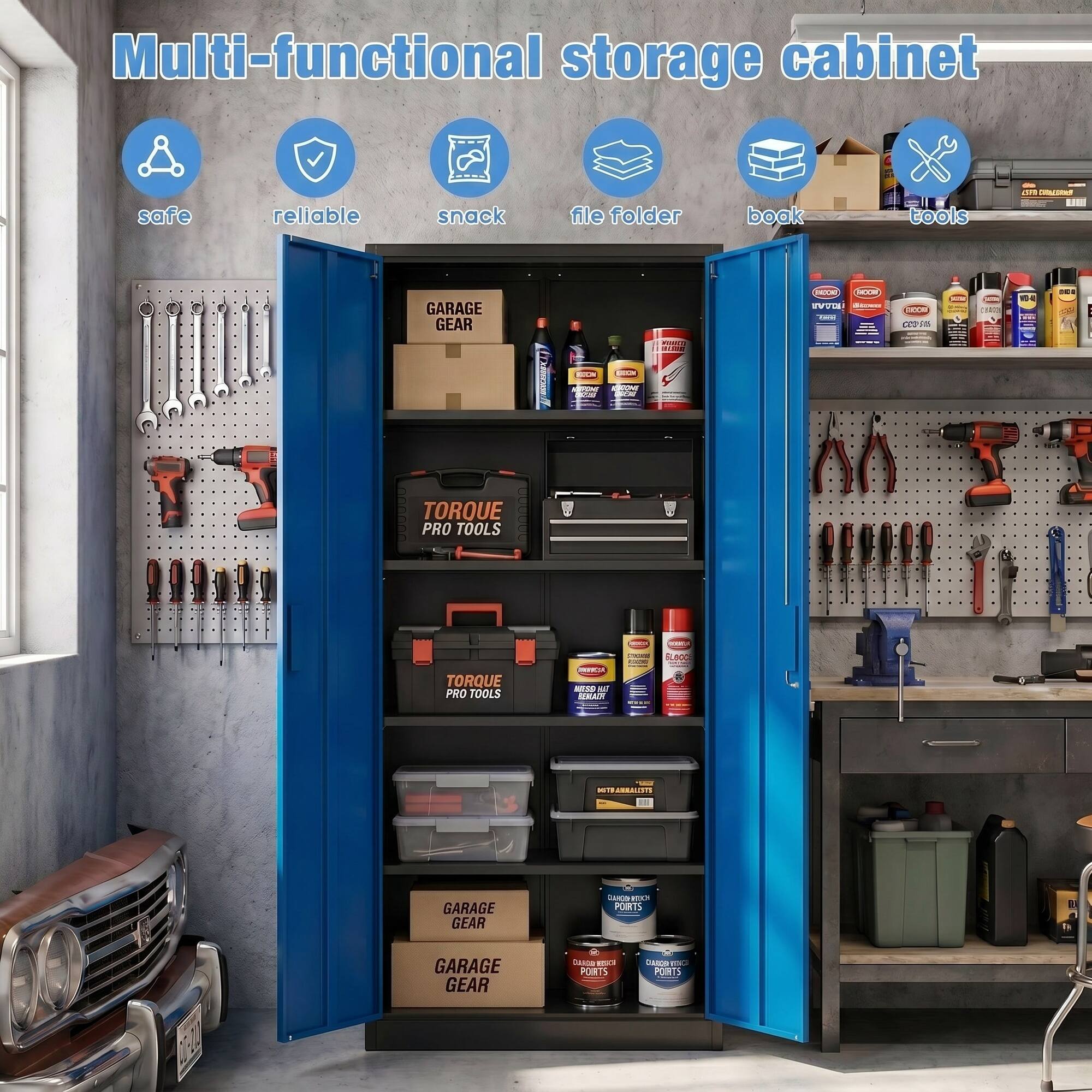 Multi-functional storage cabinet safe reliable snack file folder book tools

GARAGE GEAR

TORQUE PRO TOOLS 800 TORQUE PRO TOOLS

GARAGE GEAR

GARAGE GEAR