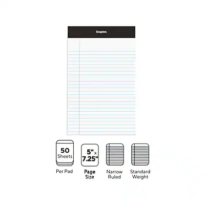 Staples Colornote Pad Staples Notepads, 5
