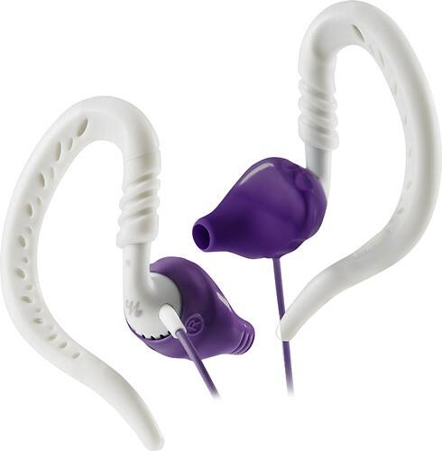 Front Standard. Yurbuds - Focus for Women Clip-On Headphones - Purple.