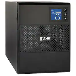 Eaton - 5SC UPS 750VA 525 Watt 120V Line-Interactive Battery Backup Tower USB - Tower - 5 Minute Stand-by - 110 V AC Input - Black