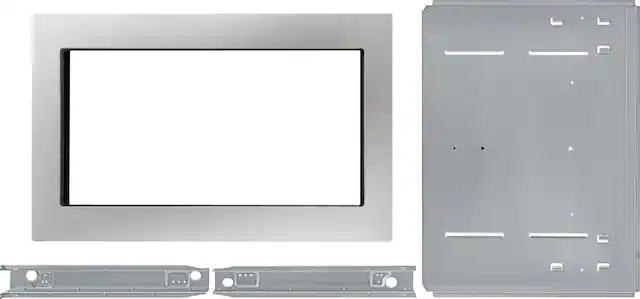 Front. KitchenAid - 27" Trim Kit for Select KitchenAid microwaves - Stainless Steel.