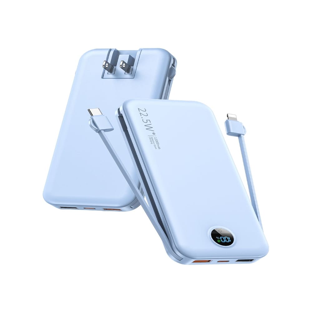 Loheer - 12000mAh portable charger with LED display and fast charging