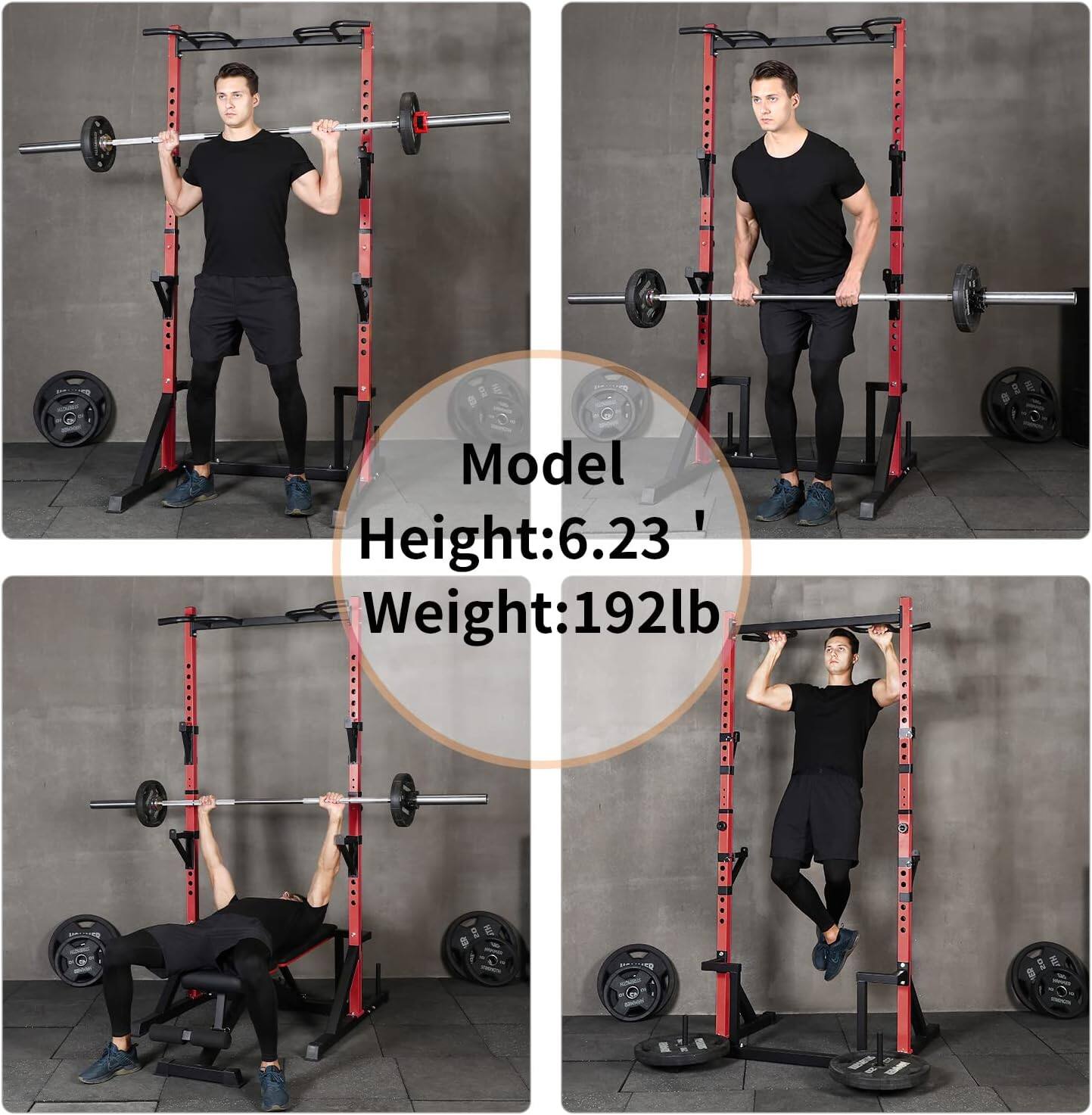 Model  
Height: 6.23'  
Weight: 192lb