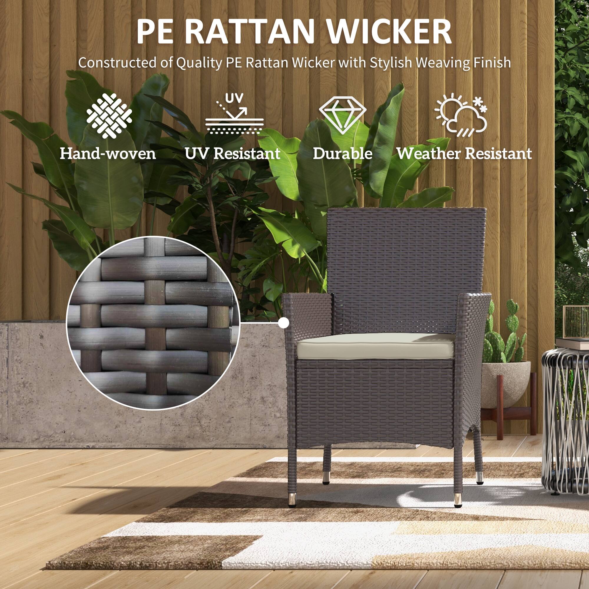PE RATTAN WICKER
Constructed of Quality PE Rattan Wicker with Stylish Weaving Finish
Hand-woven
UV Resistant
Durable
Weather Resistant