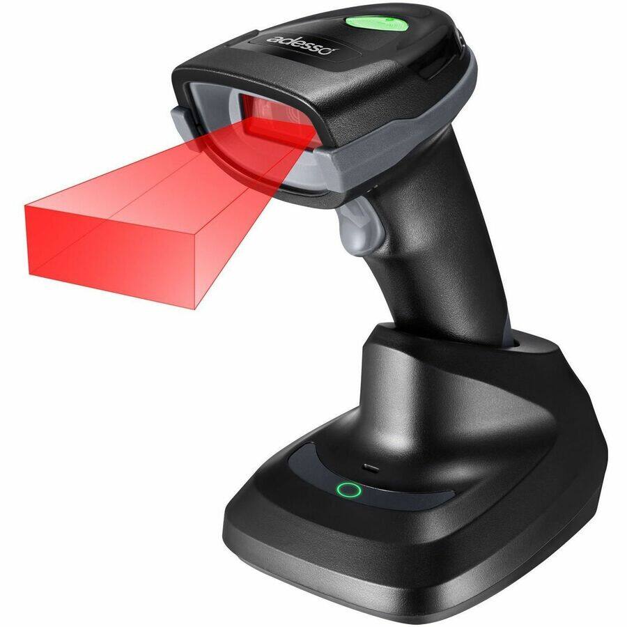Alt View 4. Adesso - Adesso Wireless/Bluetooth/Wired 2D Barcode Scanner with Charging Cradle - Cable/Wireless Connectivity - 2D, 1D - CMOS - Unknown.