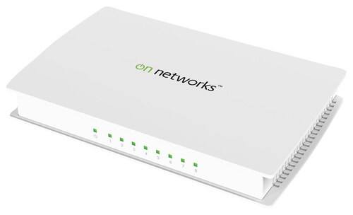 Front Standard. On Networks - 8-Port 10/100/1000 Mbps Gigabit Ethernet Switch.