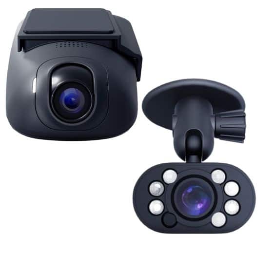 Compustar - DroneMobile XCLTE 2K QHD Dash Camera bundled with IC-IR1 LTE + GPS + Wi-Fi + Interior Camera - Black