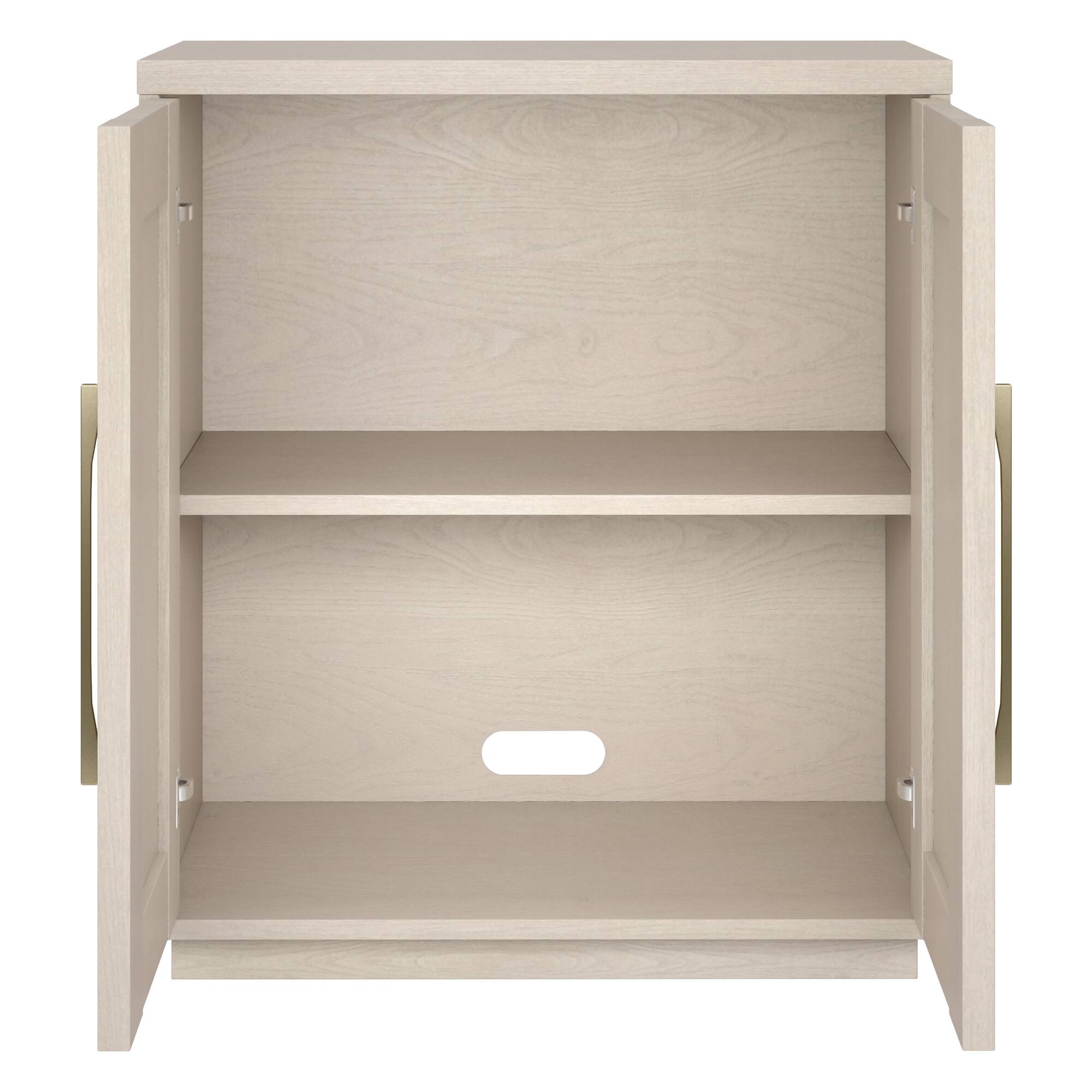 Back. Hudson&Canal - Tillman 28" Wide Rectangular Accent Cabinet - White.