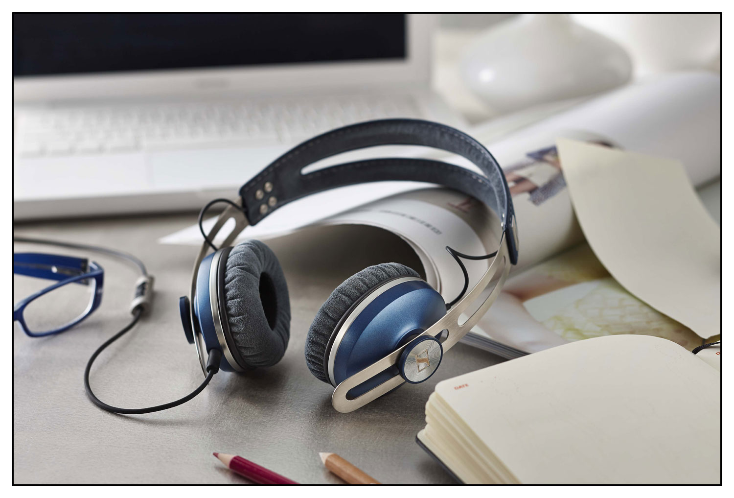 Philadelphia inden for Sæbe Best Buy: Sennheiser MOMENTUM On-Ear Headphones Blue MOMENTUM ON-EAR BLUE