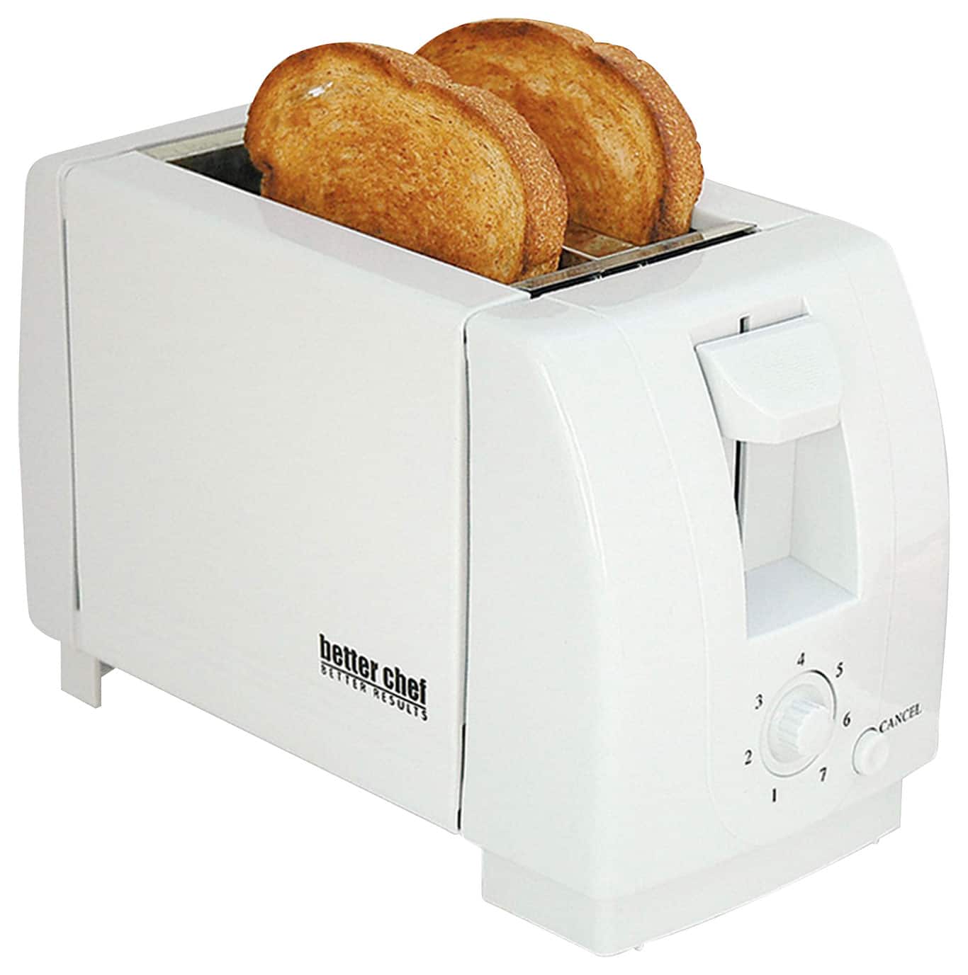 Angle. Better Chef - 2-Slice Toaster - White.