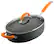 Angle. Rachael Ray - 5-Quart Sauté Pan - Orange.