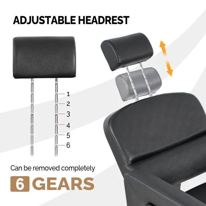 ADJUSTABLE HEADREST

1
2
3
4
5
6

Can be removed completely

6 GEARS