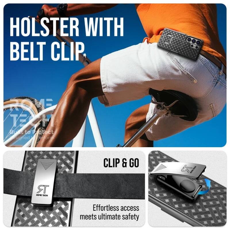 HOLSTER WITH BELT CLIP

CLIP & GO

Effortless access meets ultimate safety