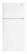 Front Standard. Whirlpool - 17.6 Cu. Ft. Top-Freezer Refrigerator - White.