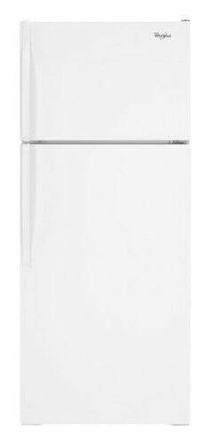 Front Standard. Whirlpool - 17.6 Cu. Ft. Top-Freezer Refrigerator - Biscuit-on-Biscuit.