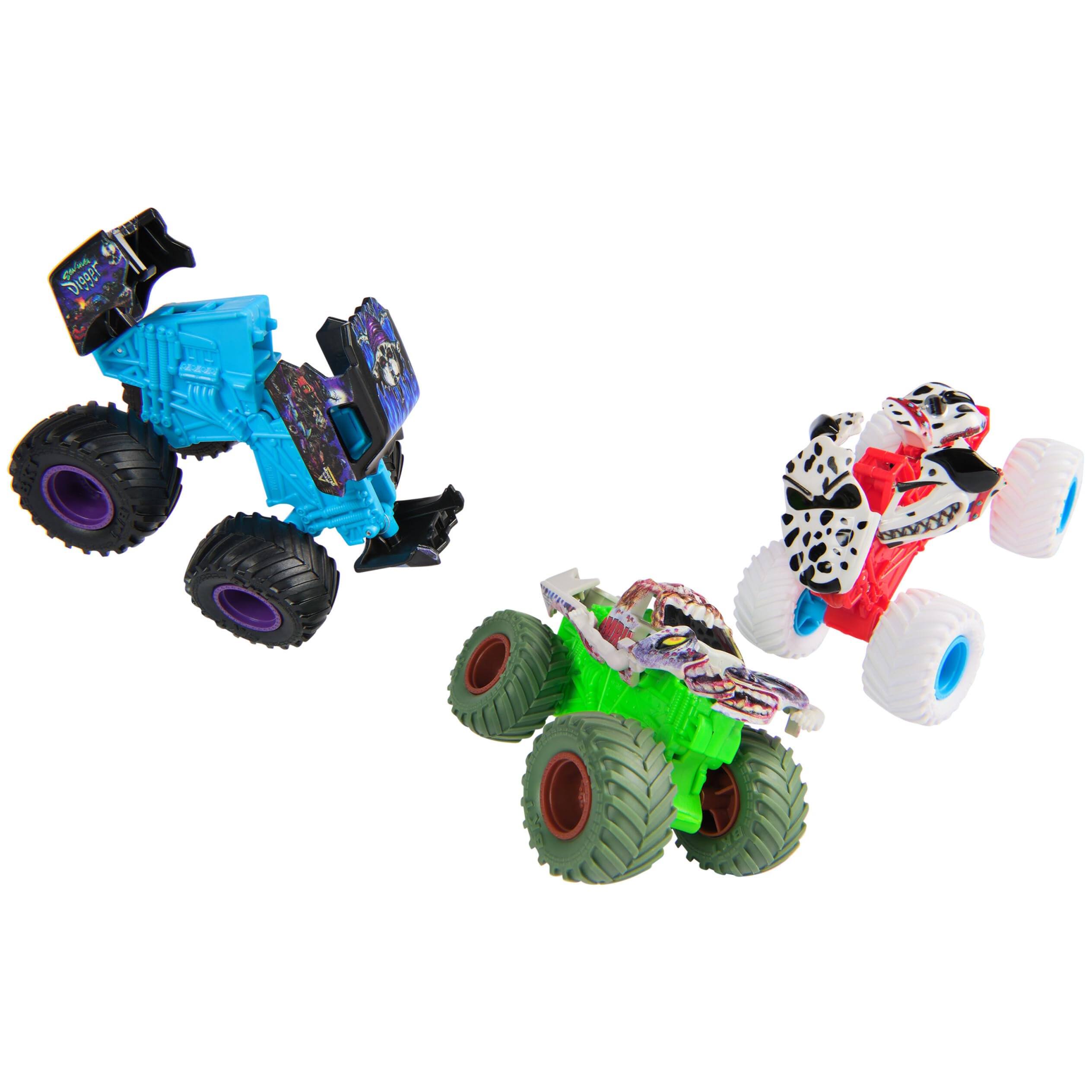 Alt View 4. Monster Jam - Monster Jam Monster Mutt Dalmatian Smash & Bash (Series 2) 1:64 Die-Cast Monster Truck with Crash Feature, Ages 3+ - Multi.