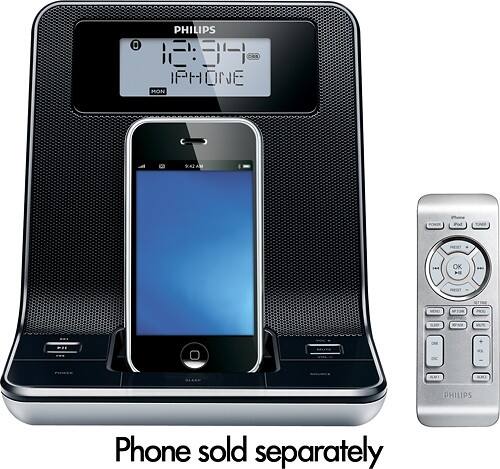 Front Standard. Philips - Refurbished Docking Entertainment System for Apple® iPod®.