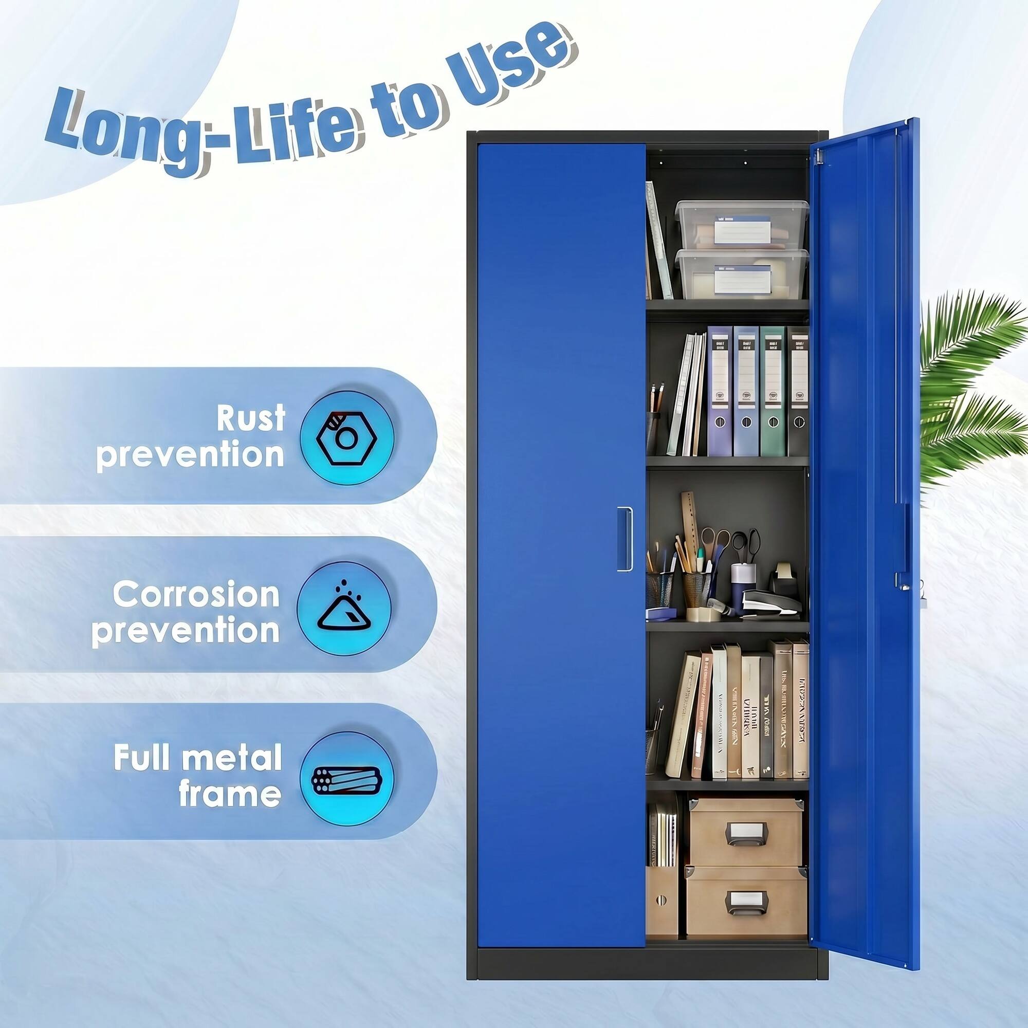 Long-Life to Use

- Rust prevention
- Corrosion prevention
- Full metal frame
