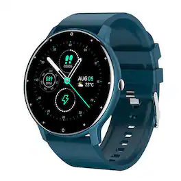 YONWAY - Smartwatch - Ultra-Thin Lightweight Body, Heart Rate Monitor, Scientific Sleep Monitoring, Waterproof for Everyday Use - Blue - (2025)