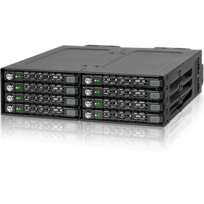 Alt View 2. Icy Dock - Drive Enclosure External - Black.