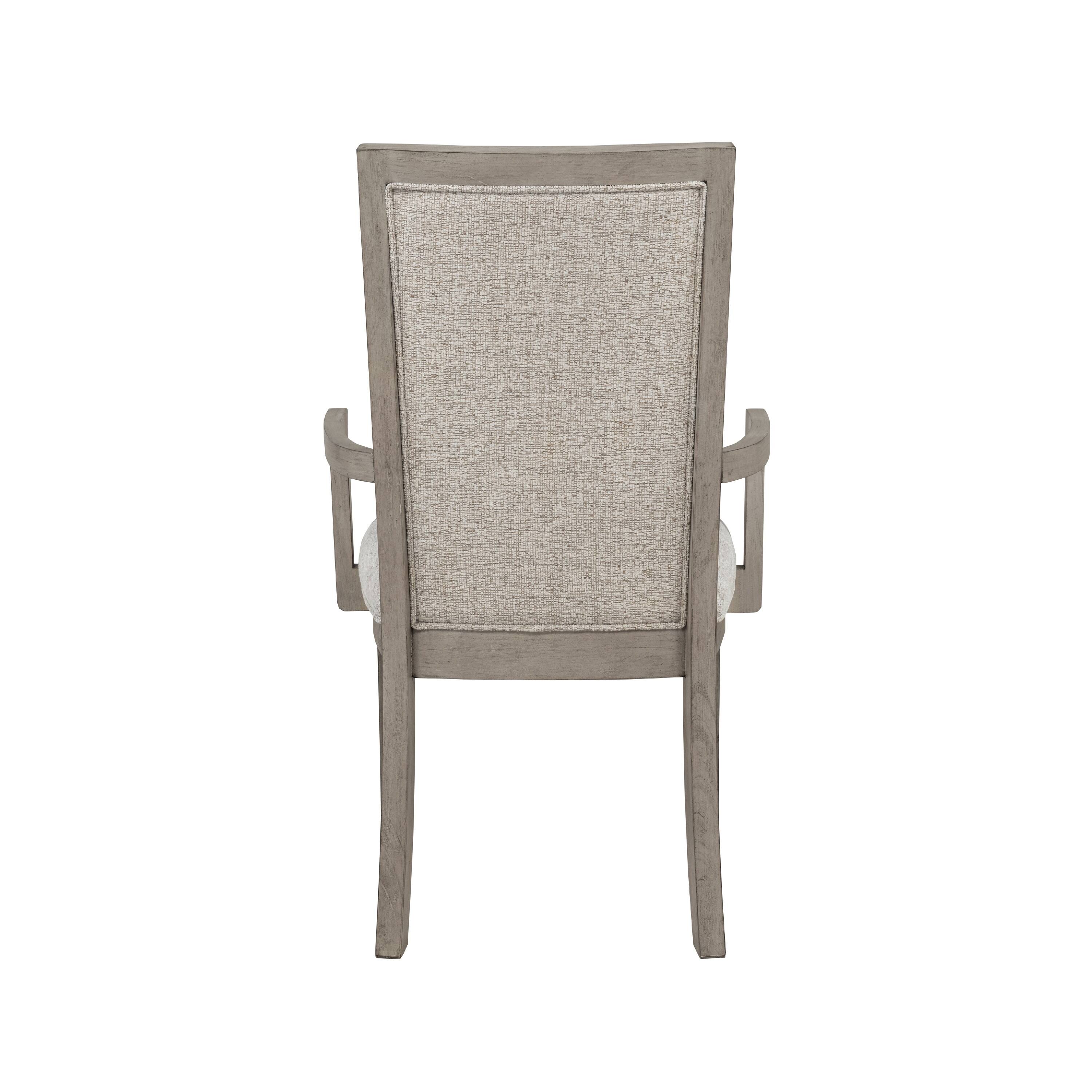 Back. Manhattan Lane - Henry Dining Chair Set of 2,  Polyester, Vintage - Beige, Cream.