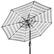 Front. Best Choice Products - Best Choice Products 10ft Solar LED Lighted Patio Umbrella w/ Tilt Adjustment, UV-Resistant Fabric - Striped Gray - Striped Gray.