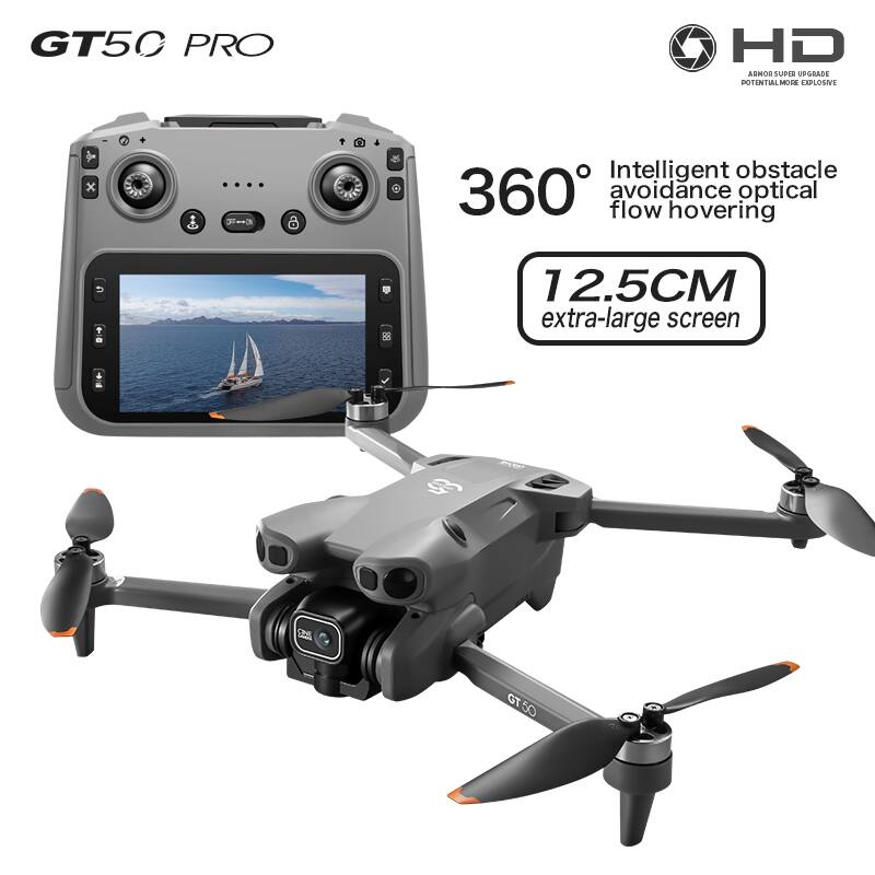 GT50 PRO HD  
ASMOS SUPER UPGRADE POTENTIAL  
a EXPLOSIVE x ....  
Intelligent obstacle 360° avoidance optical flow hovering  
9 12.5CM extra-large screen (R GT 50