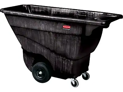 Front. RubberMaid - Rubbermaid Commercial Tilt Truck, 450 lbs., Black (FG9T1300BLA) - Black.