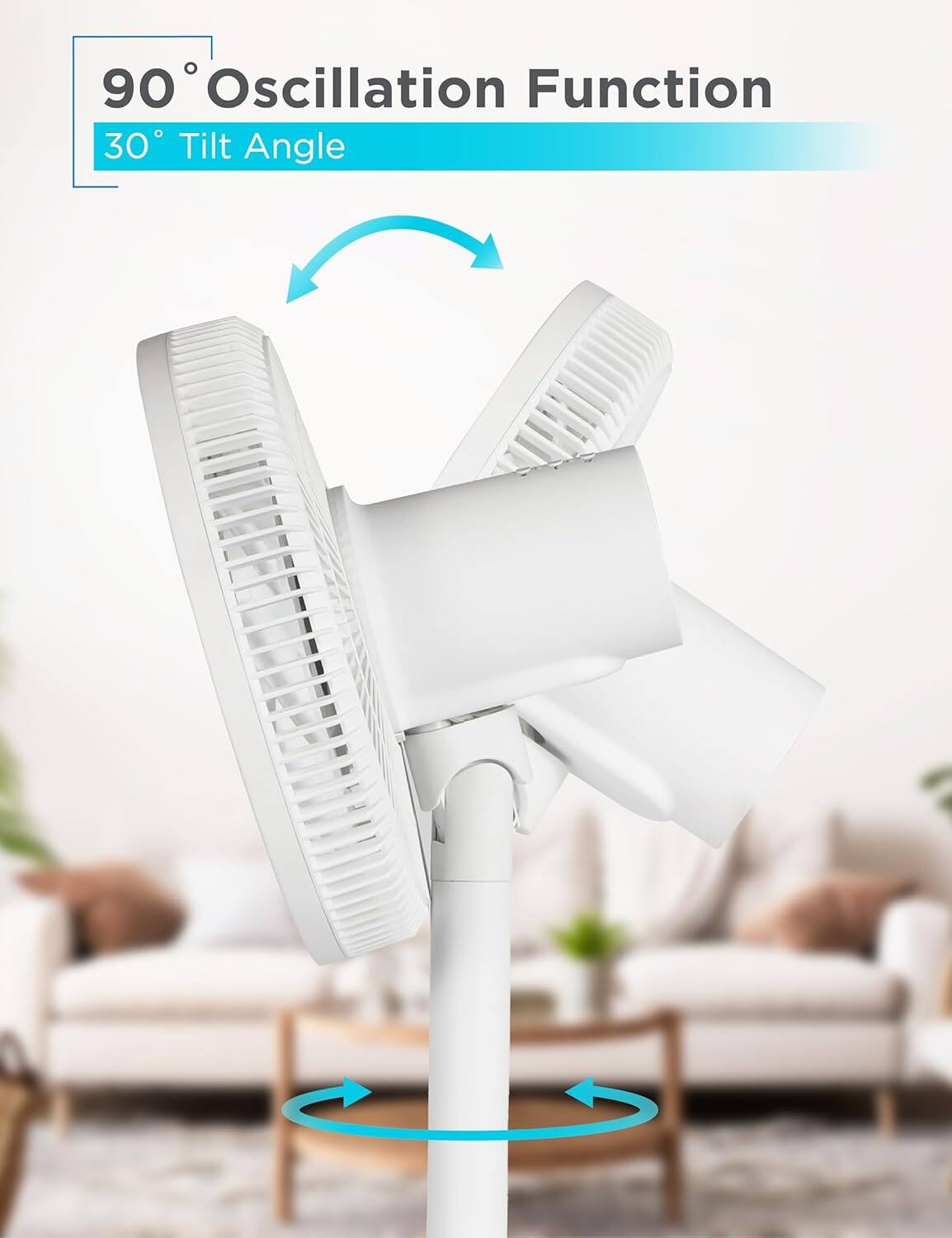 90° Oscillation Function 30° Tilt Angle