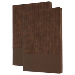 Unique Bargains - 2pcs Hardcover Leather Lined Journal, 100 Pages 8.3x5.7" A5 Lined Diary Notebook for Office Home Writing - Brown