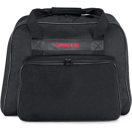 Front. Singer - Singer 617L04 Universal Sewing Machine Canvas Carrying Tote Bag, Black - Black.